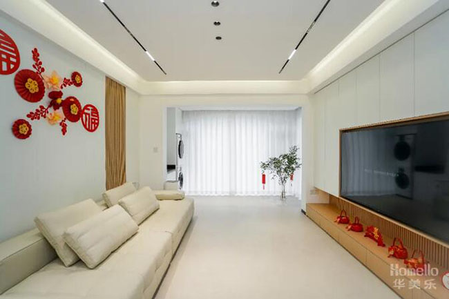 105㎡現(xiàn)代簡約三居，寬敞布局外加小清新設計，功能與美觀相互成就